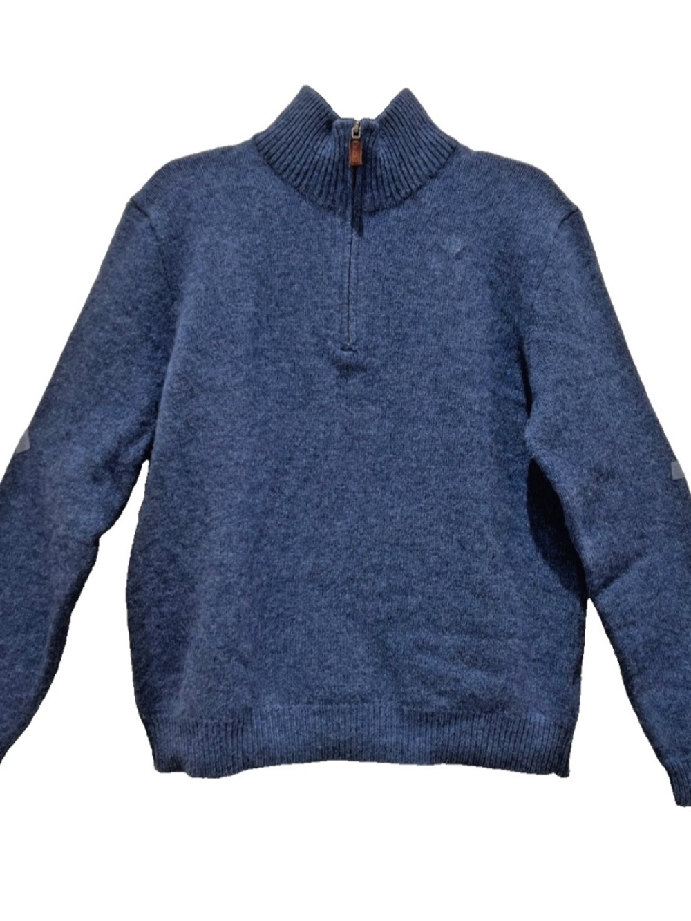 Mens Polo Ralph Lauren XL, Blue, Pullover, Lambswool Sweater 1/4  zip